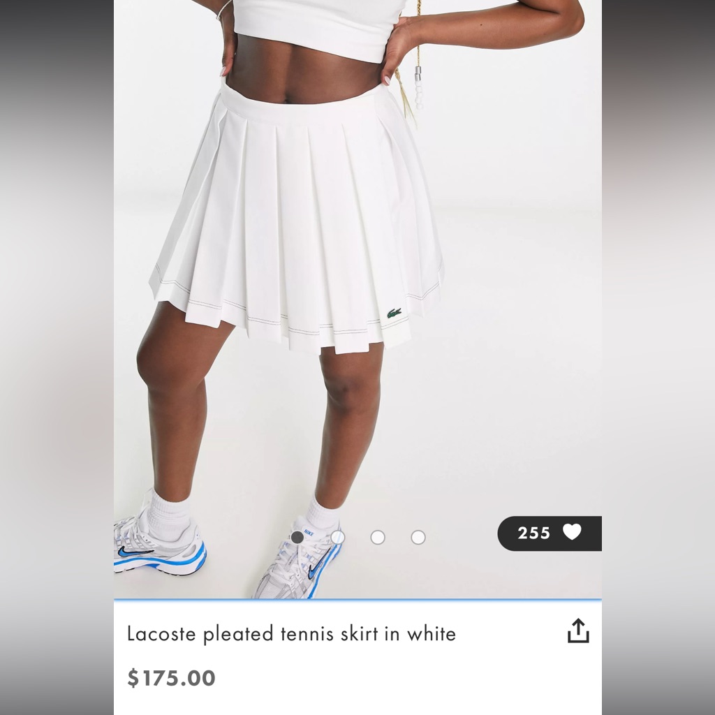 Lacoste White Tennis Or Pickleball Skirt Like New